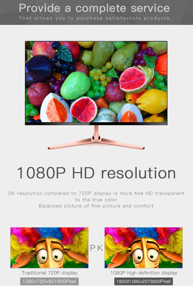 , 24 فرملس&#8243; شاشة LED IPS LCD 75 هرتز 1080p شاشة عريضة