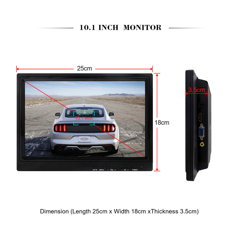 , 10.1 inch TFT-LCD HDMI Monitor Display