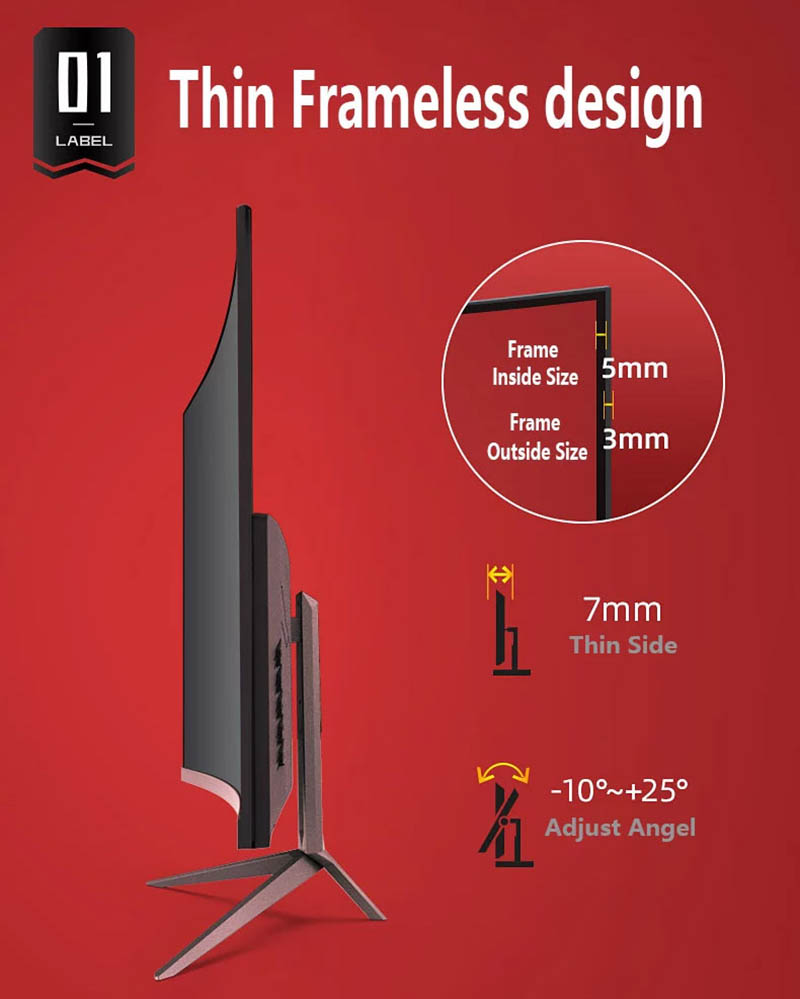 , 1800R FHD 2K منحني 32 شاشة الألعاب بوصة 144 هرتز 1 مللي ثانية