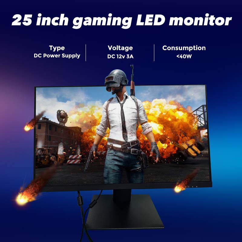 , 25&#8243; 240hz gaming monitor 1080P Frameless Freesync Wall Mount