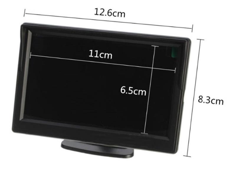 , 5&#8243; Monitor del espejo retrovisor del vehículo del coche del color de TFT LED