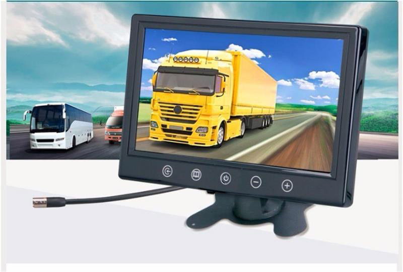 , 2/4AV Inputs 16:9 Wide Screen 9 inch Car CCTV Monitor