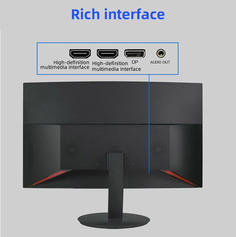 , VA Panel 1080p 24 Inch Curved Gaming Monitor 144hz 1ms