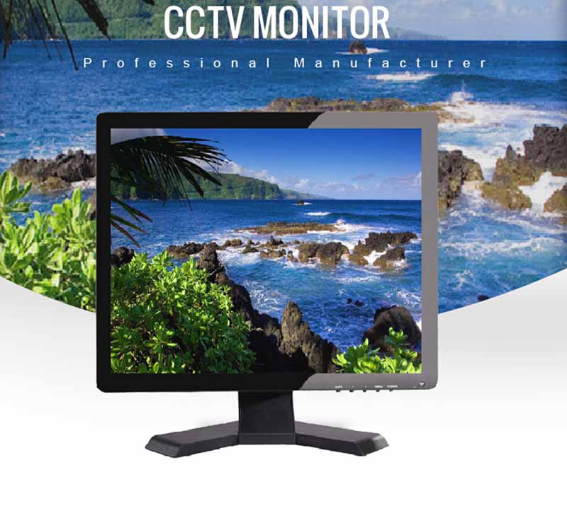 , 17/19 بوصة 1280*1024 متعدد المدخلات BNC HD CCTV Monitor