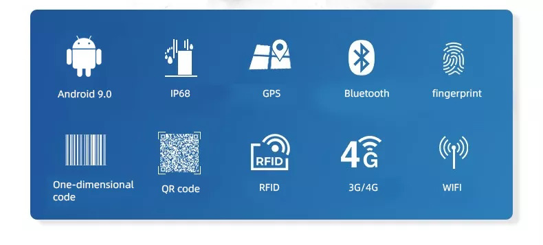 , 10 قارئ NFC بوصة يمكن قراءته في ضوء الشمس 1000 جهاز لوحي صناعي متين Ip67
