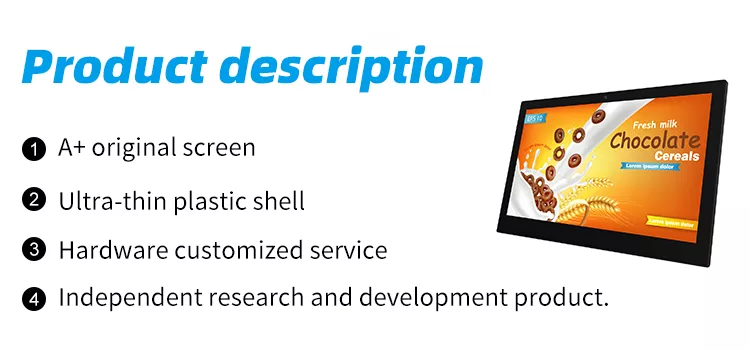 , Wall Mounted Optical Bonding 15.6&#8243; 21.5&#8243; 24&#8243; 32&#8243; PoE Android Touch Screen NFC Tablet PC With Android 14 OS